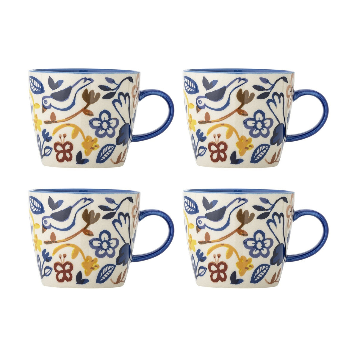 Figuria Stoneware Mugs 300ml Set of 4 - Multi