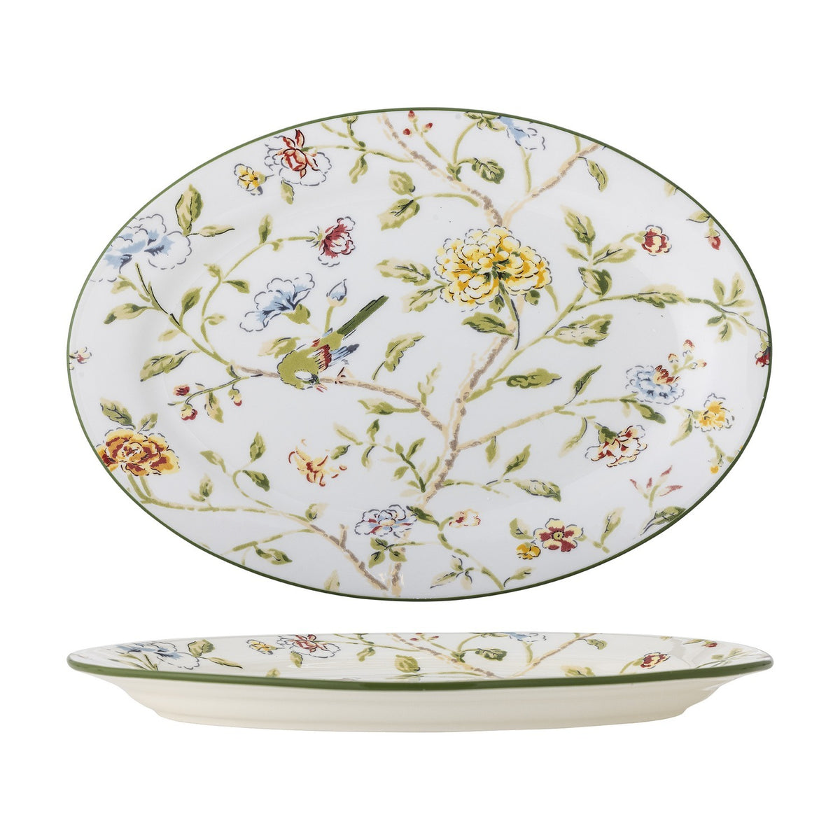 Bloomie Floral Stoneware Platter - Multi