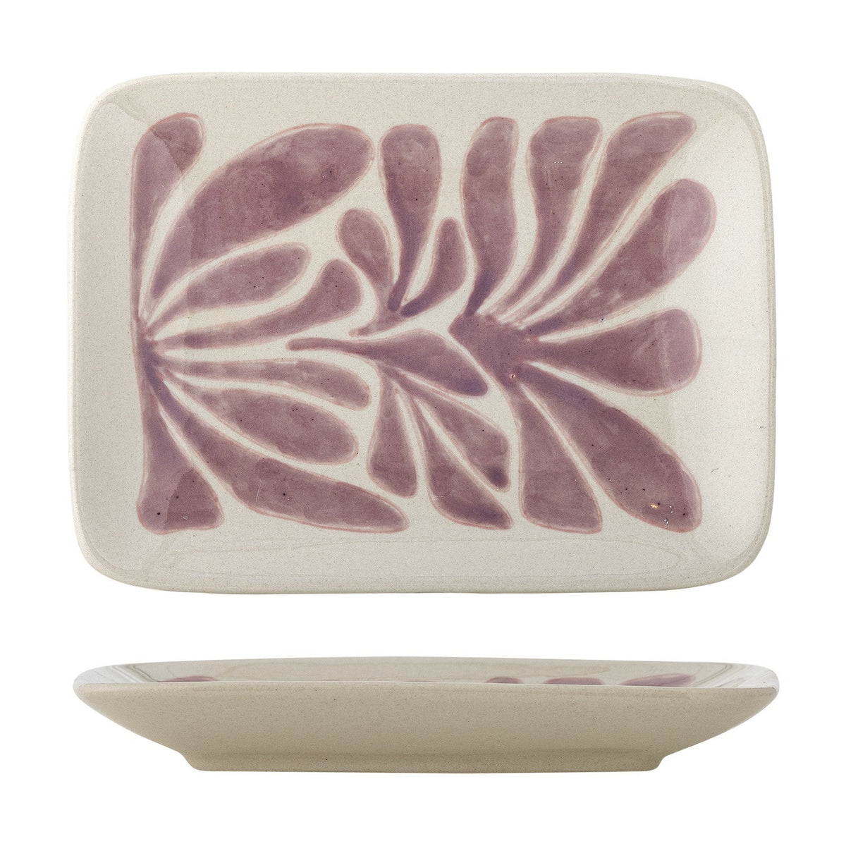Fauni Leaf Stoneware Plate - Multi