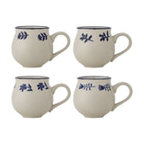 Eimy Stoneware Cups 380ml Set of 4 - Cream