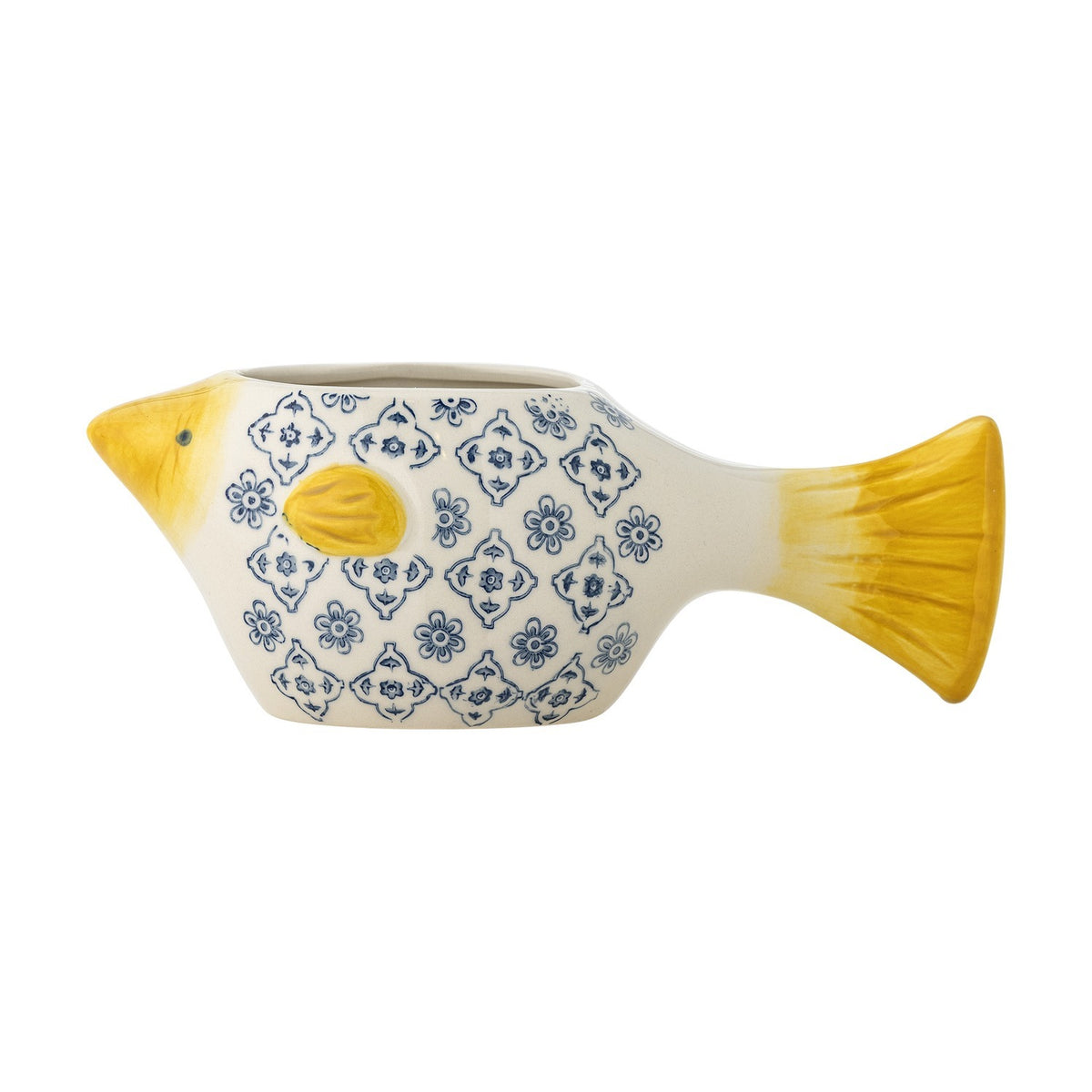 Wrenna Fish Stoneware Plant Pot - Multi