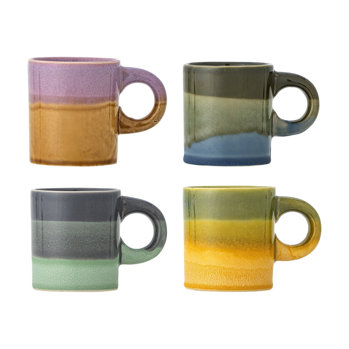 Joris Stoneware Mugs 140ml Set of 4 - Multi