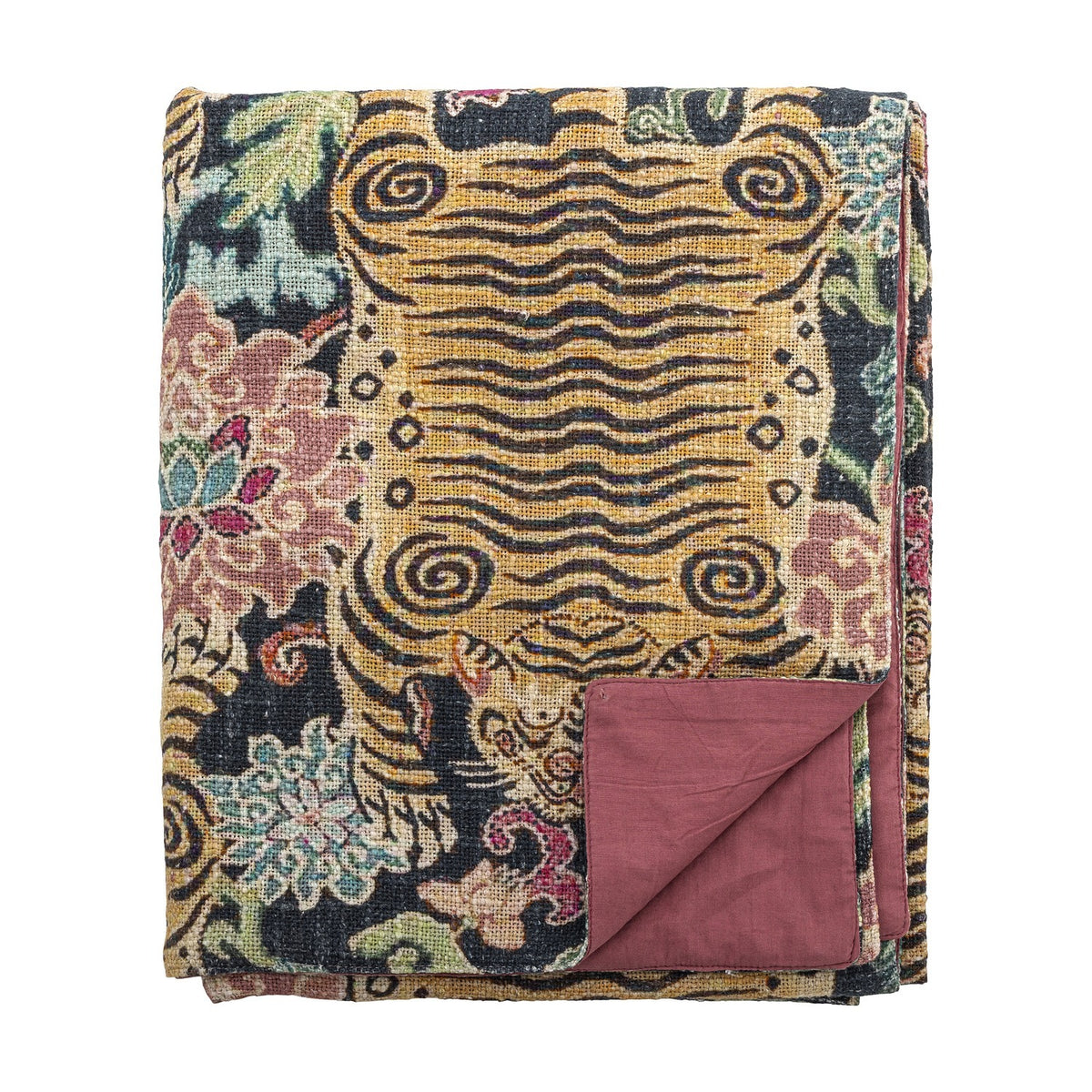 Lester Floral Cotton Throw - Multi