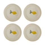 Hadden Lemon Stoneware Side Plates Set of 4 - Cream