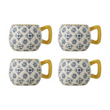 Wrenna Floral Stoneware Cups 400ml Set of 4 - Multi