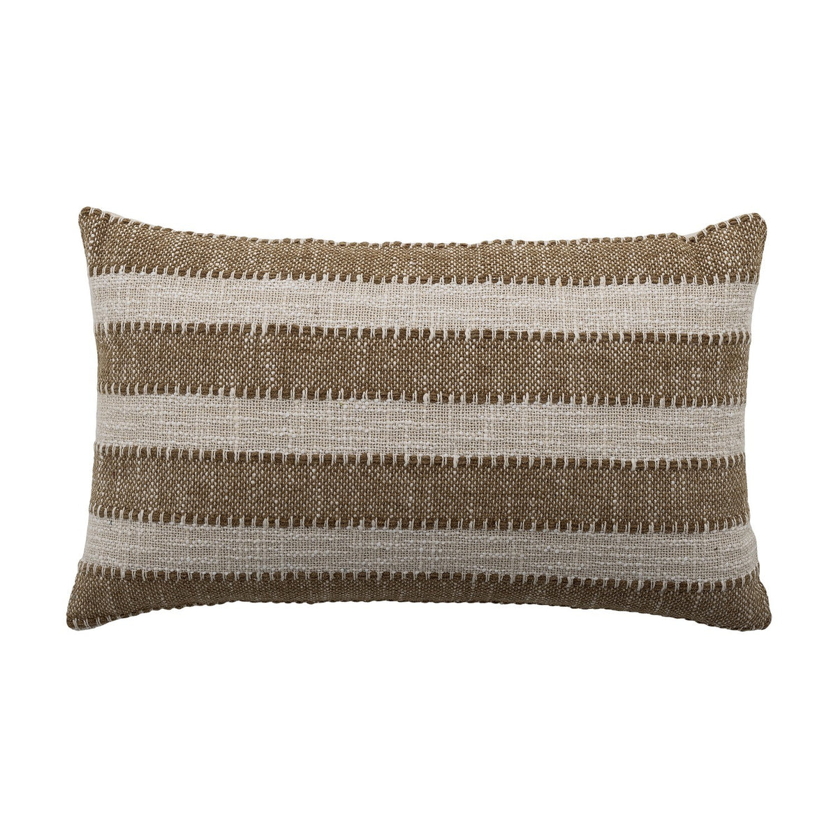 Cinta Striped Cotton Cushion - Natural