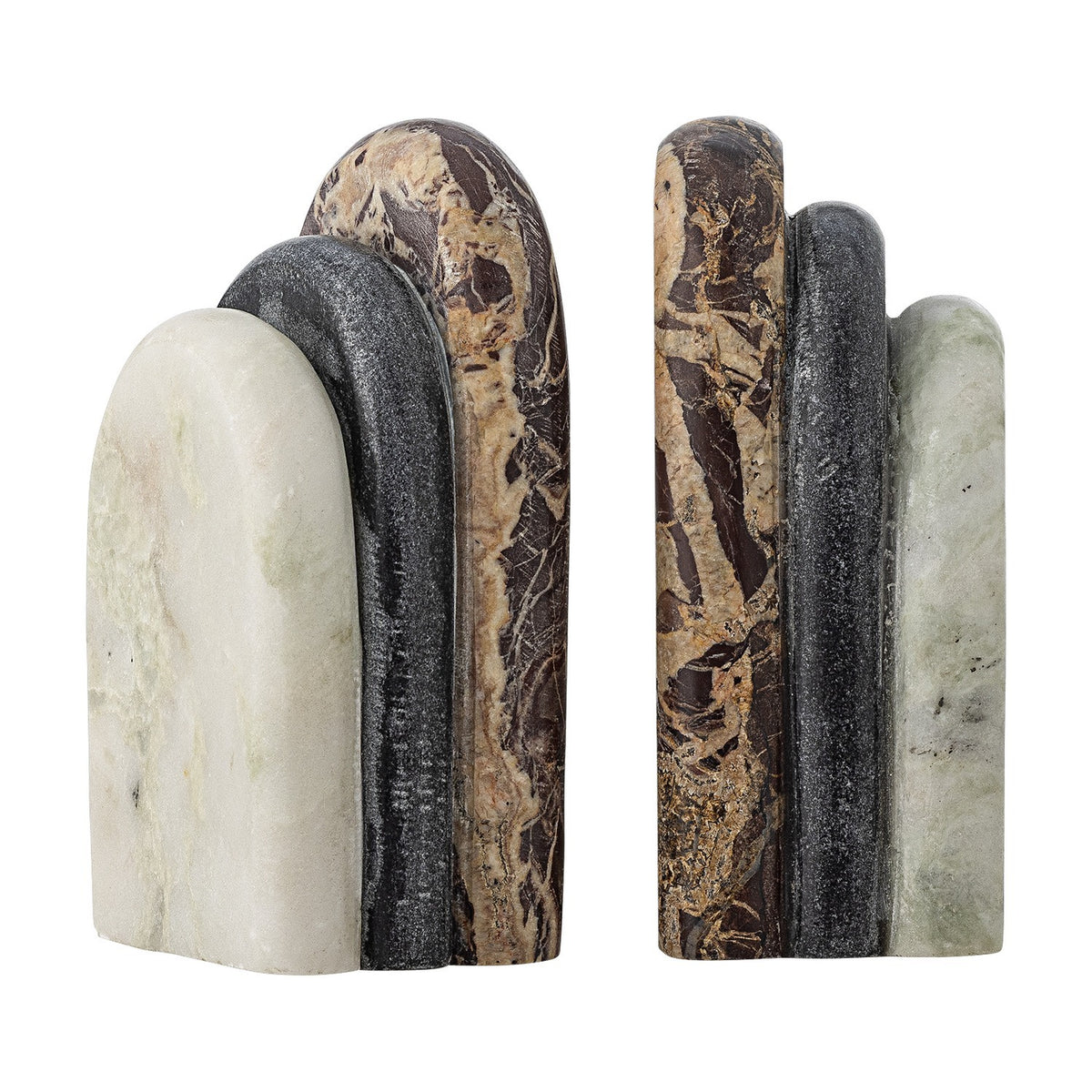 Vani Marble Bookends Set of 2 - Multi