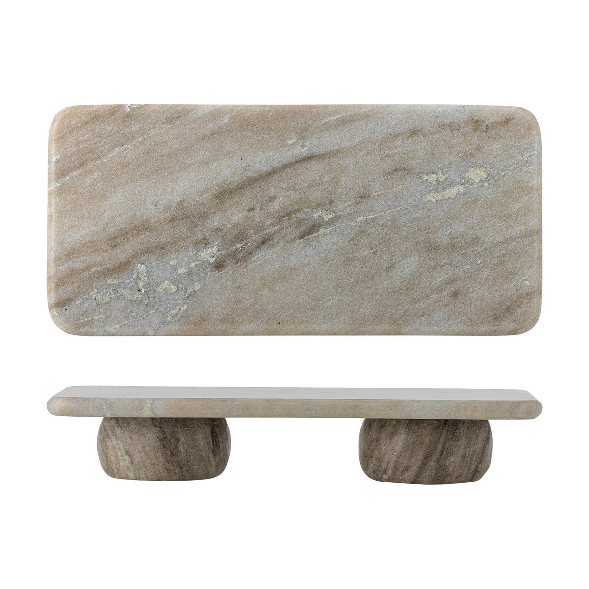 Fatin Marble Pedestal - Beige