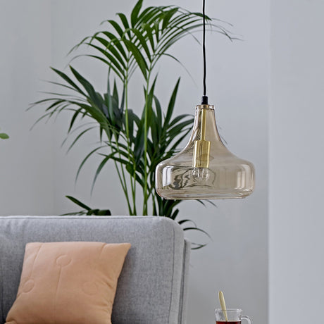 Yuser Glass Pendant Light - Brown