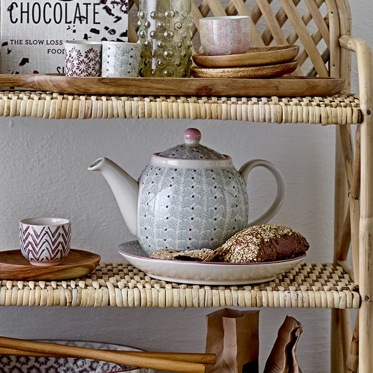 Maya Stoneware Teapot 1200ml - Green