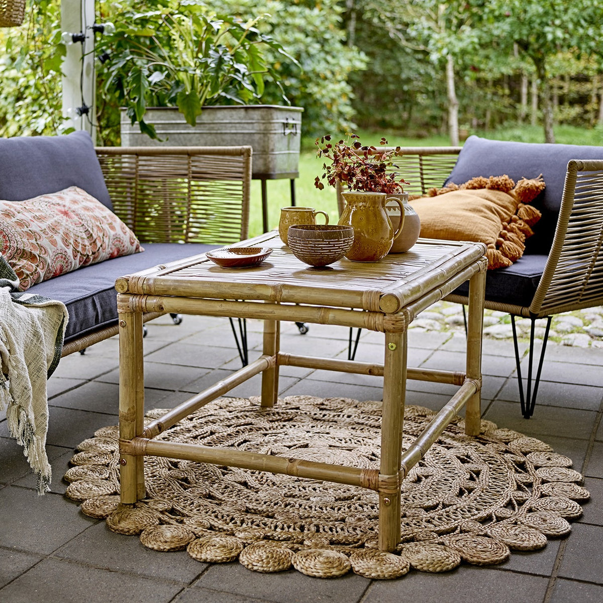 Sole Bamboo Garden Table - Beige