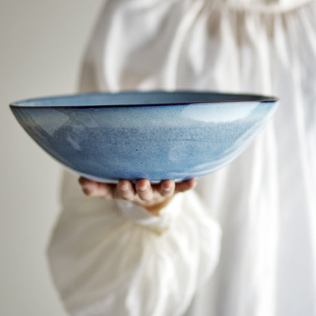 Sandrine Stoneware Bowl 32cm - Blue