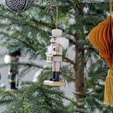 Nikita Wooden Christmas Tree Decorations Set of 6 - Grey