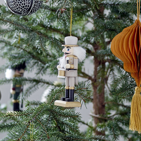Nikita Wooden Christmas Tree Decorations Set of 6 - Grey