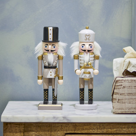Darren Wooden Christmas Decorations 20cm Set of 2 - Multi