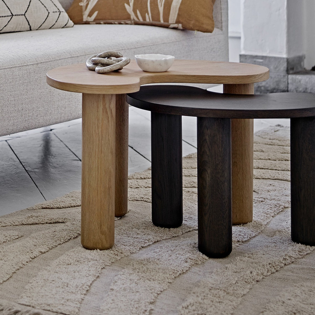 Luppa Wooden Coffee Table - Beige