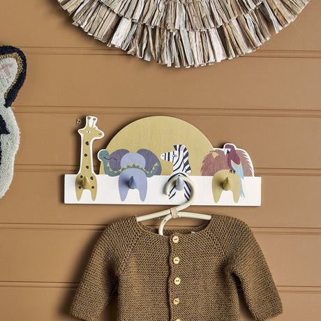 Mallen Wooden Coat Rack - Multi