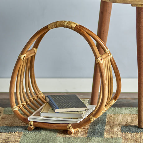 Perla Rattan Magazine Rack - Natural