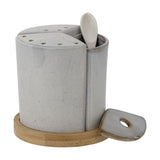 Josefine Stoneware Salt & Pepper Shakers - Grey