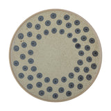 Tinni Dotted Stoneware Dinner Plate - Beige