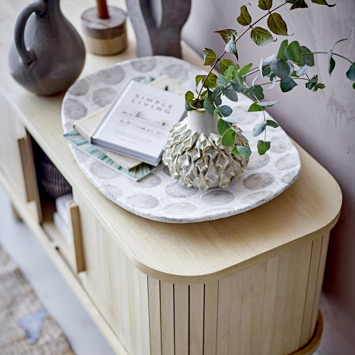 Felan Terracotta Tray - White