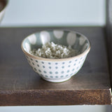 Maple Dotted Stoneware Bowl 6.5cm - Green