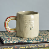 Cloudy Stoneware Cup 185ml - Cream