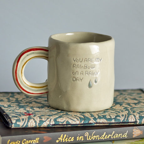 Cloudy Stoneware Cup 185ml - Cream