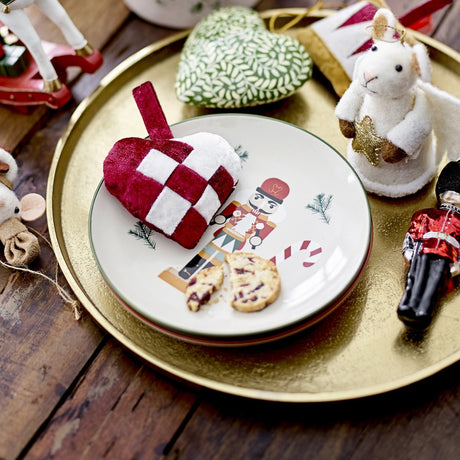 Jolly Stoneware Christmas Plates Set of 2 - Multi