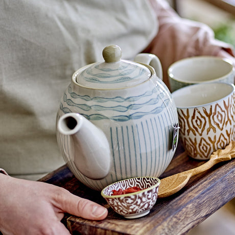 Maple Stoneware Teapot 900ml - Cream