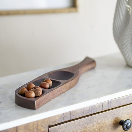 Thorun Wooden Bowl 40x9cm - Brown