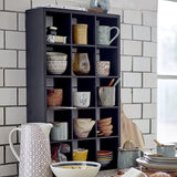 Olinn Wooden Wall Shelf - Black