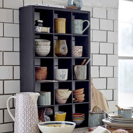 Olinn Wooden Wall Shelf - Black