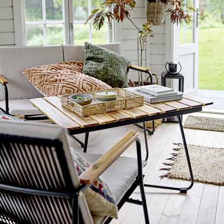 Hampton Wooden Garden Table - Brown