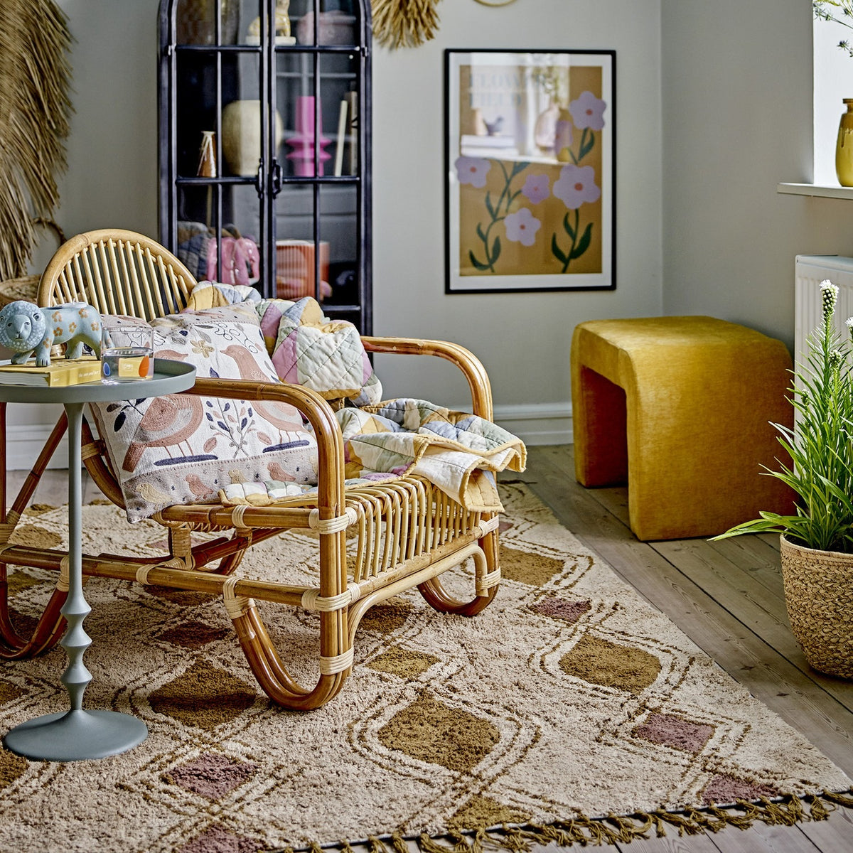 Baal Rattan Lounge Chair - Brown