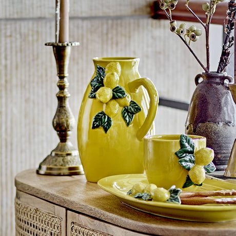 Limone Stoneware Jug 1600ml - Yellow