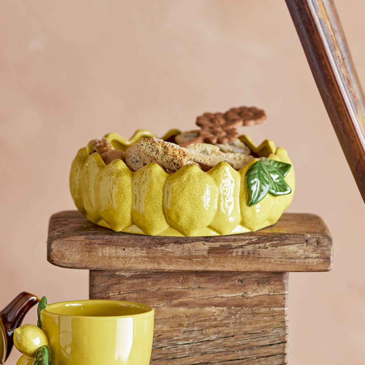 Limone Lemon Stoneware Bowl 21cm - Yellow