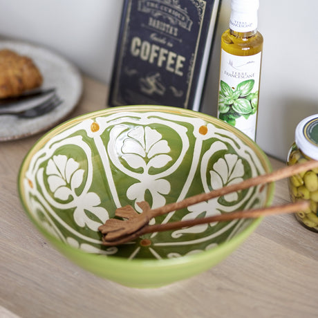 Heikki Stoneware Bowl 26.5cm - Green