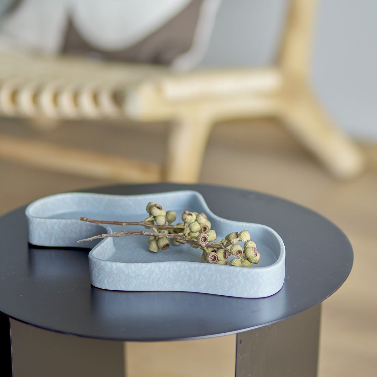 Lakey Stoneware Tray - Blue