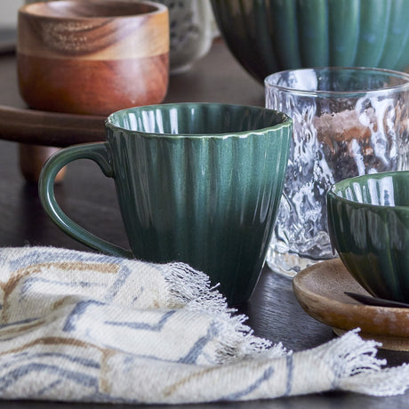 Latina Stoneware Cup 220ml - Green