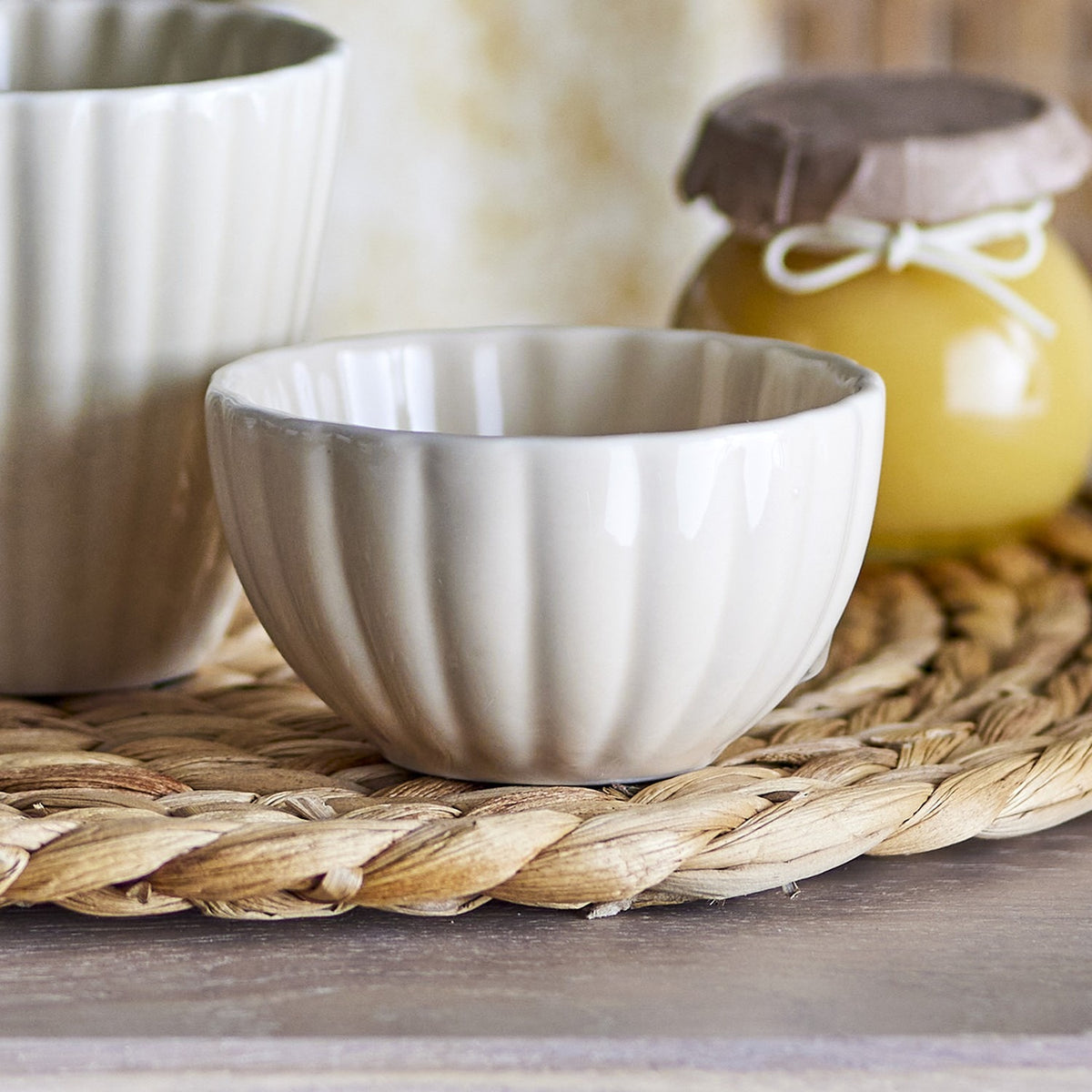 Latina Stoneware Bowl 12cm - Beige