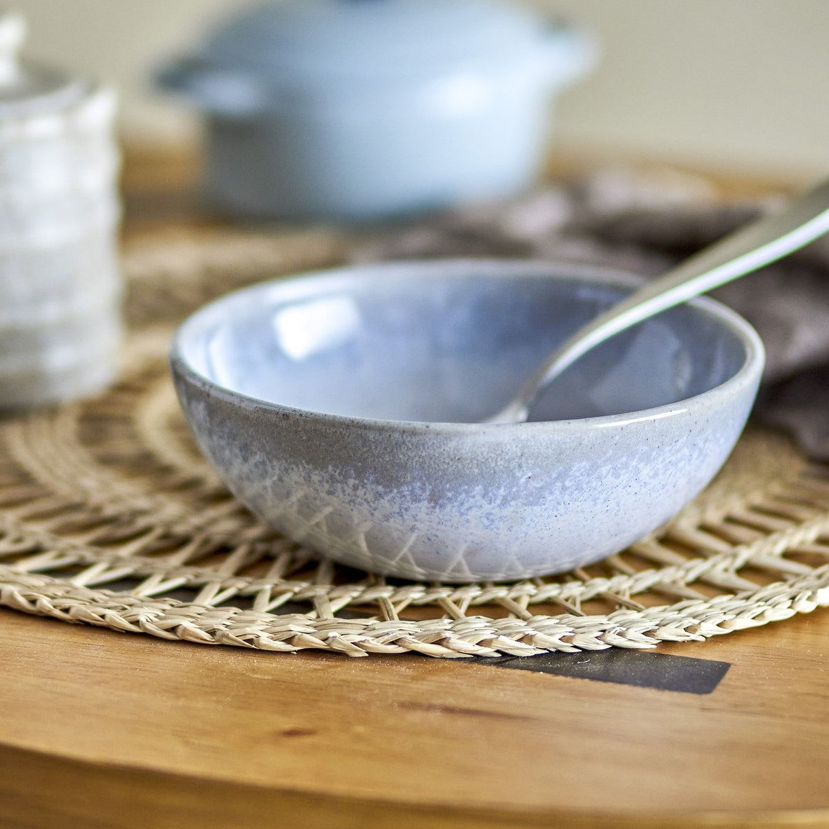 Paula Speckled Stoneware Bowl 16cm - Grey