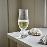 Taurin Round Champagne Glass - Clear