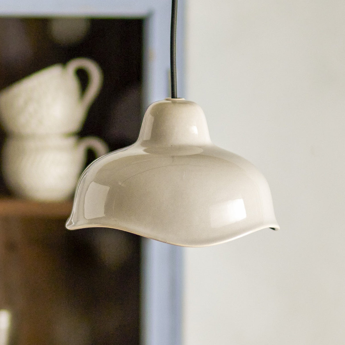 Garner Stoneware Lamp Shade - Grey