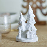 Fadima Stoneware Christmas Decoration - White