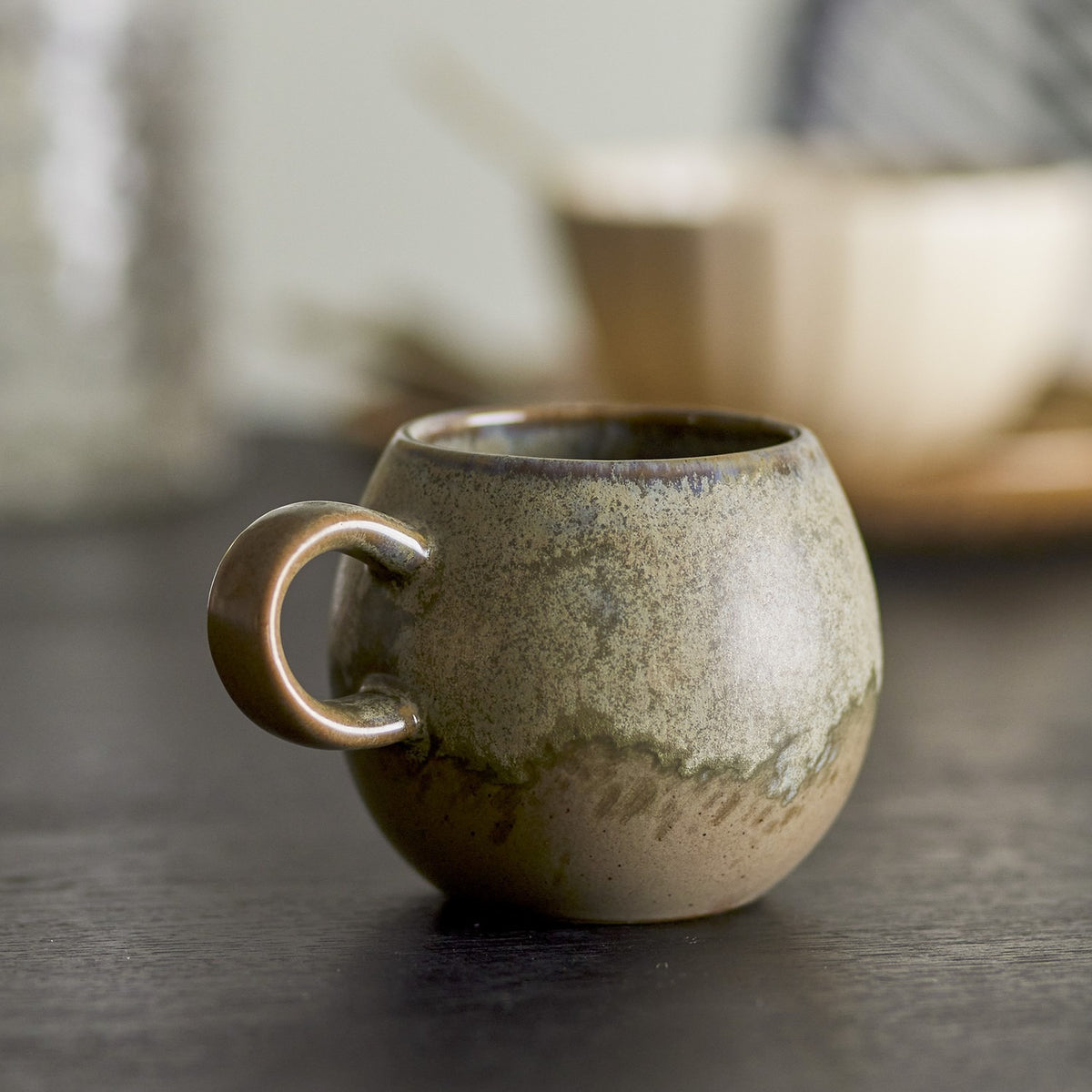 Paula Stoneware Cups 275ml Set of 4 - Grey