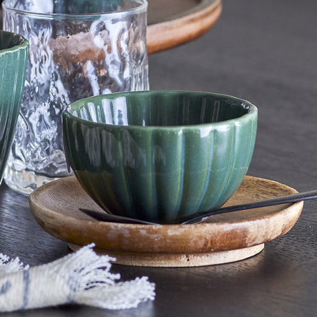 Latina Stoneware Bowls 9cm Set of 6 - Green