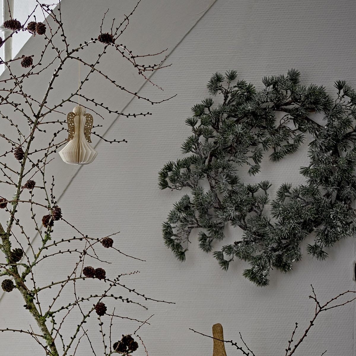 Cedar Artificial Christmas Wreath 50x10cm - Green