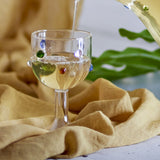 Thalia Dotted Wine Glass - Clear