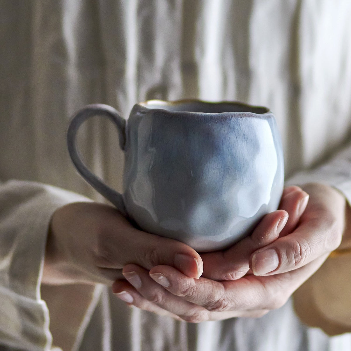 Estella Stoneware Cup 350ml - Blue